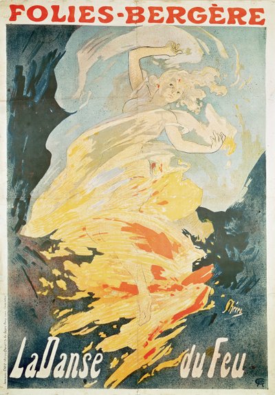 Folies Bergere: la Danza del Fuego, Francia 1897 de Jules Cheret